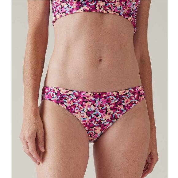 NWT Athleta Clean Medium Swim Bottom - XS - elysian floral pink - XS - Picture 1 of 7